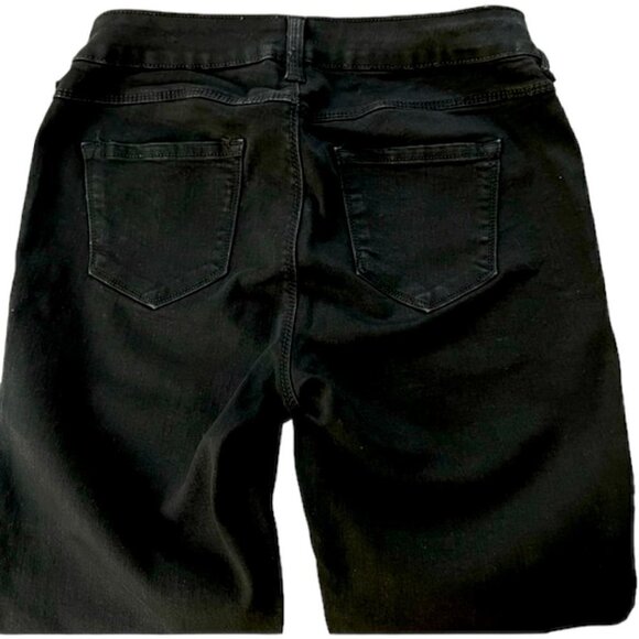 Women’s Black Denim Midrise Ankle Jeans Jeggings Size 4 - Picture 3 of 4